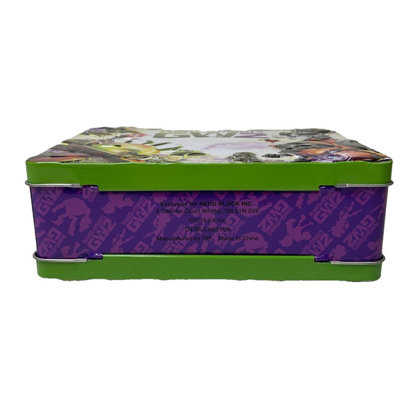 Plant vs Zombies Collectible Tin Lunchbox Game Carry Case Nerd Block GW2 2016 - Picture 6 of 16